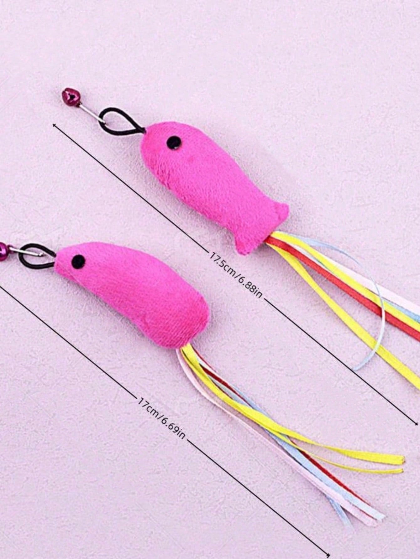 1pc Cat Teaser Wand Toy With Replacement Feather & Bell, Interactive Pet Toy For Cat Exercise And Entertainment, Handheld Wand With Interchangeable Insect-Shaped Attachments