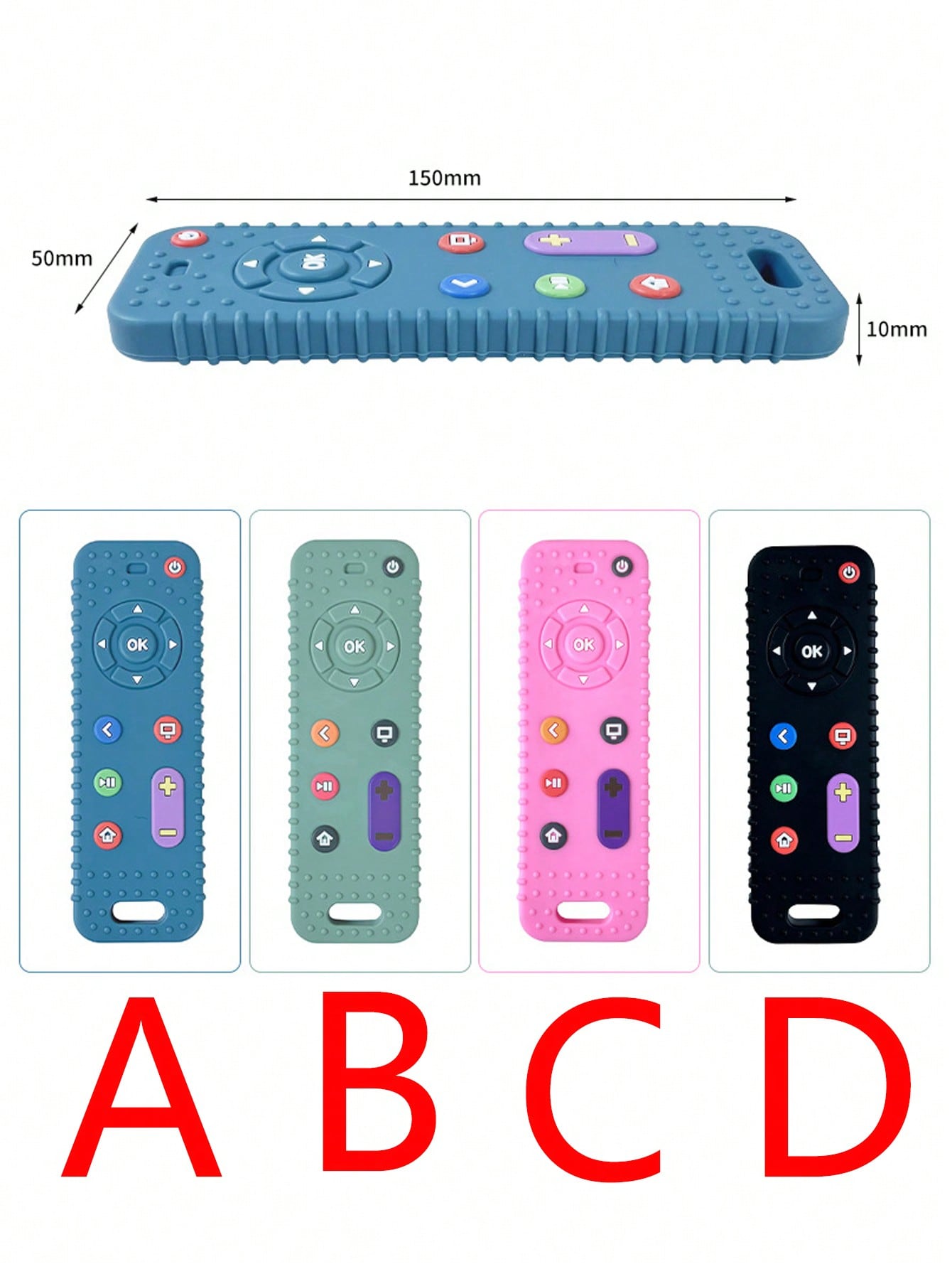 1pc Silicone Dog Teething Toy, Chewable Remote Control For Puppies, Teeth Cleaning Toy For Small Breeds