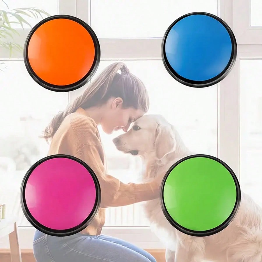 ENSSU Dog Voice Recording Button, Pet Communication Training Buzzer, Teach Dogs To Talk, Battery-Free, Gift, Promotional Item, Celebration Gift