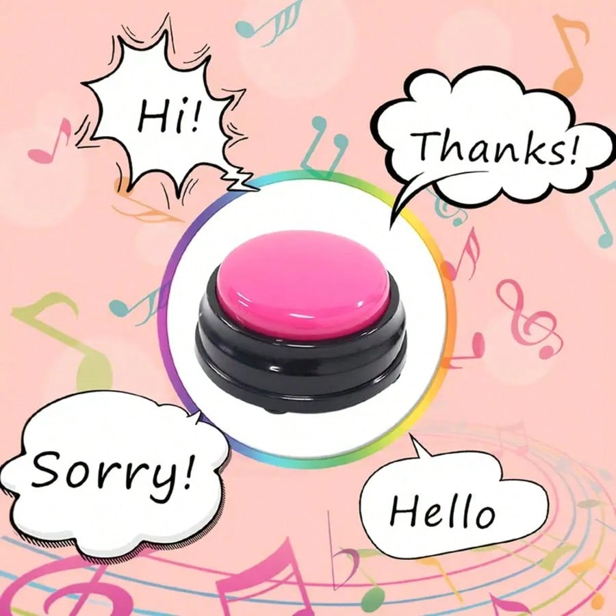 ENSSU Dog Voice Recording Button, Pet Communication Training Buzzer, Teach Dogs To Talk, Battery-Free, Gift, Promotional Item, Celebration Gift