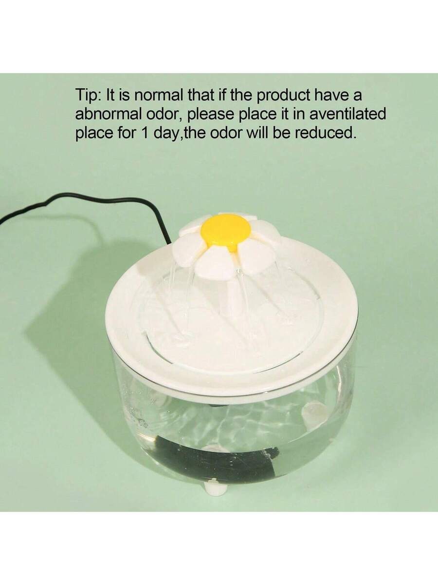 Multicolor 1500ml USB powered automatic circulating pet water dispenser fountain with filter for cats and dogs.