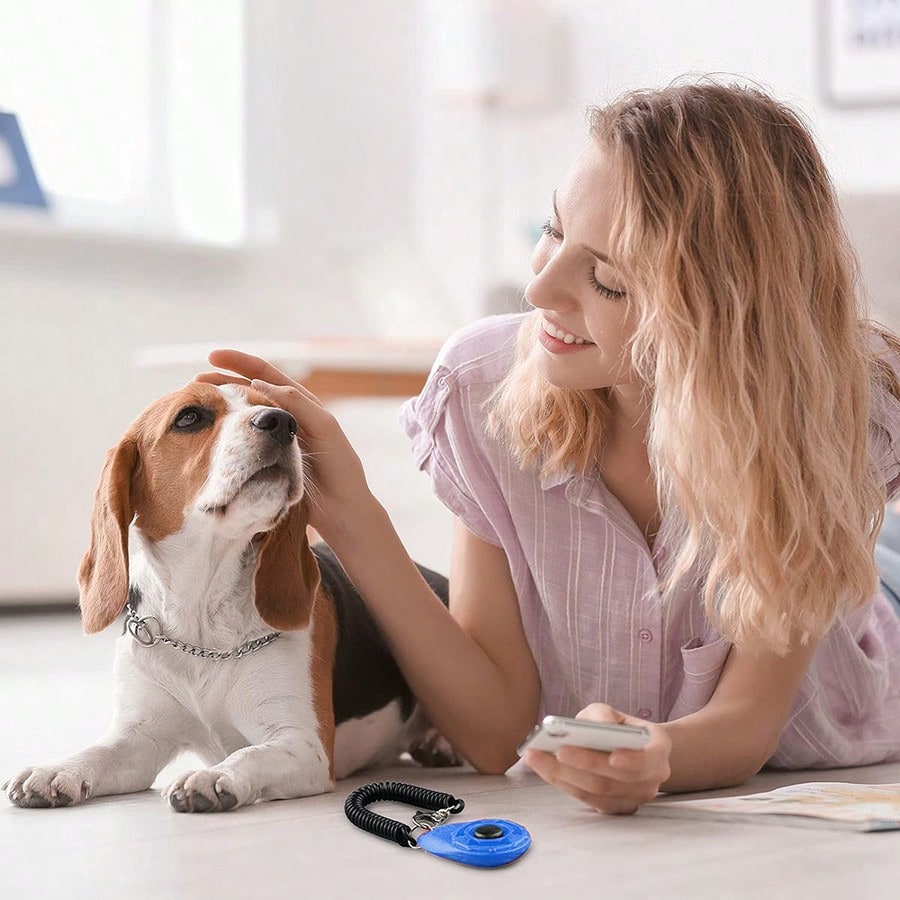 New Pet Training Clicker With Colorful Clickers Training Kit, Suitable For Dogs And Cats, Soft Rubber Wrist Band Design, Flexible And Comfortable Wear, Button Operation Won't Fatigue The Hand During Animal Training
