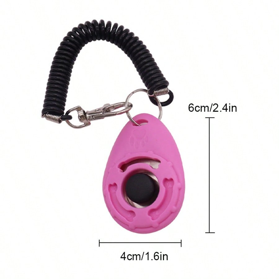 New Pet Training Clicker With Colorful Clickers Training Kit, Suitable For Dogs And Cats, Soft Rubber Wrist Band Design, Flexible And Comfortable Wear, Button Operation Won't Fatigue The Hand During Animal Training
