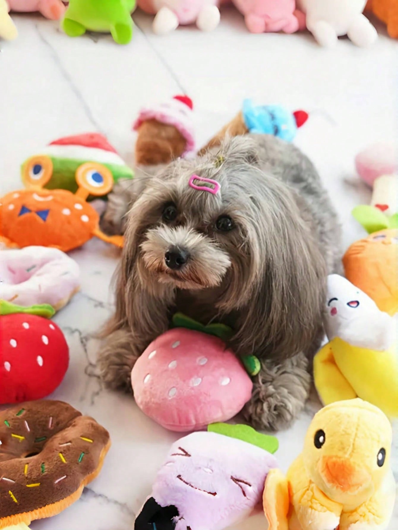 2/5pcs Cartoon Sound Plush Pet Toys, Random Colors And Styles, Suitable For Self-Entertainment, Energy Consumption, Dental Cleaning For Small-Medium Breed Dogs