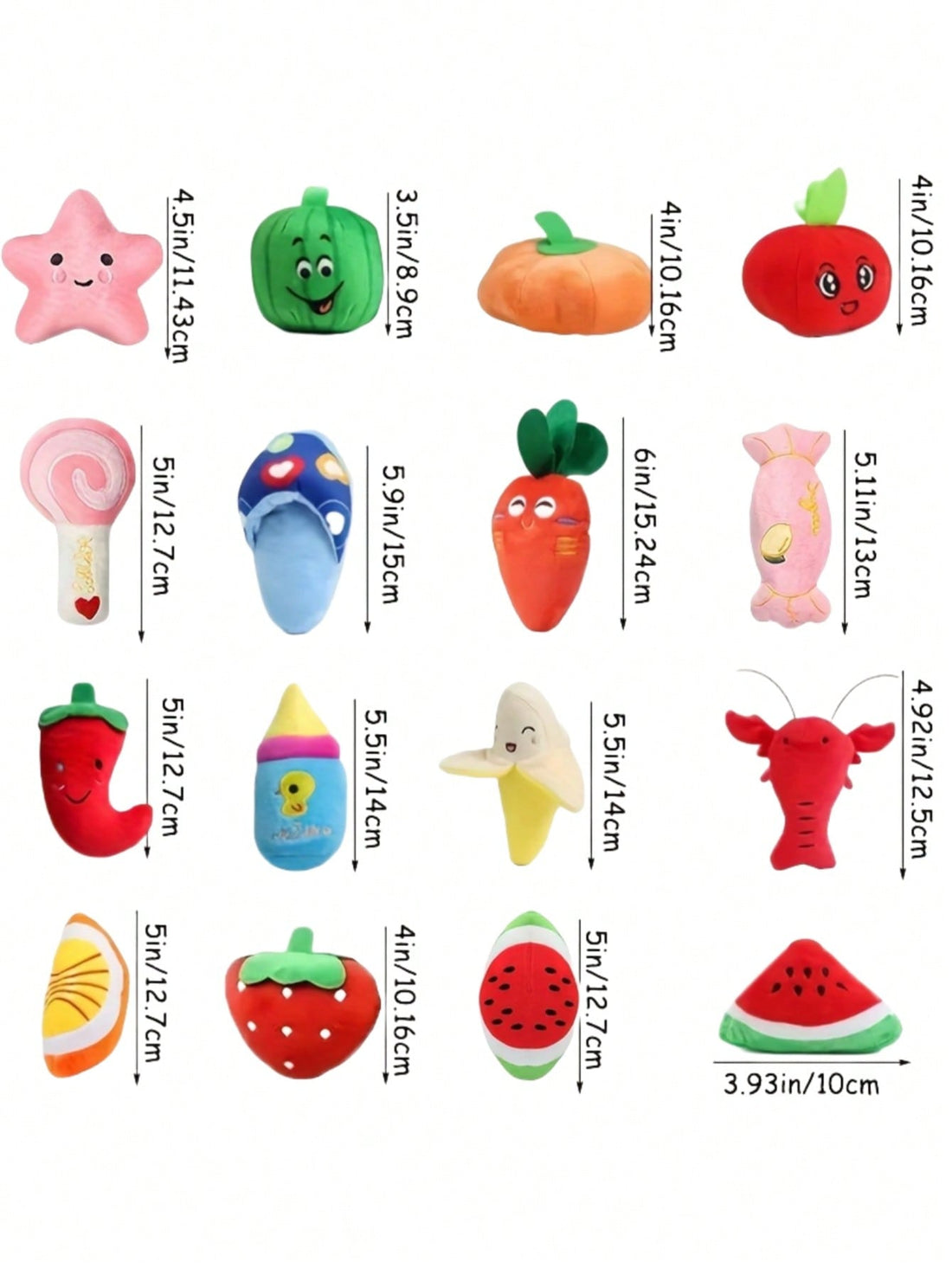 2/5pcs Cartoon Sound Plush Pet Toys, Random Colors And Styles, Suitable For Self-Entertainment, Energy Consumption, Dental Cleaning For Small-Medium Breed Dogs