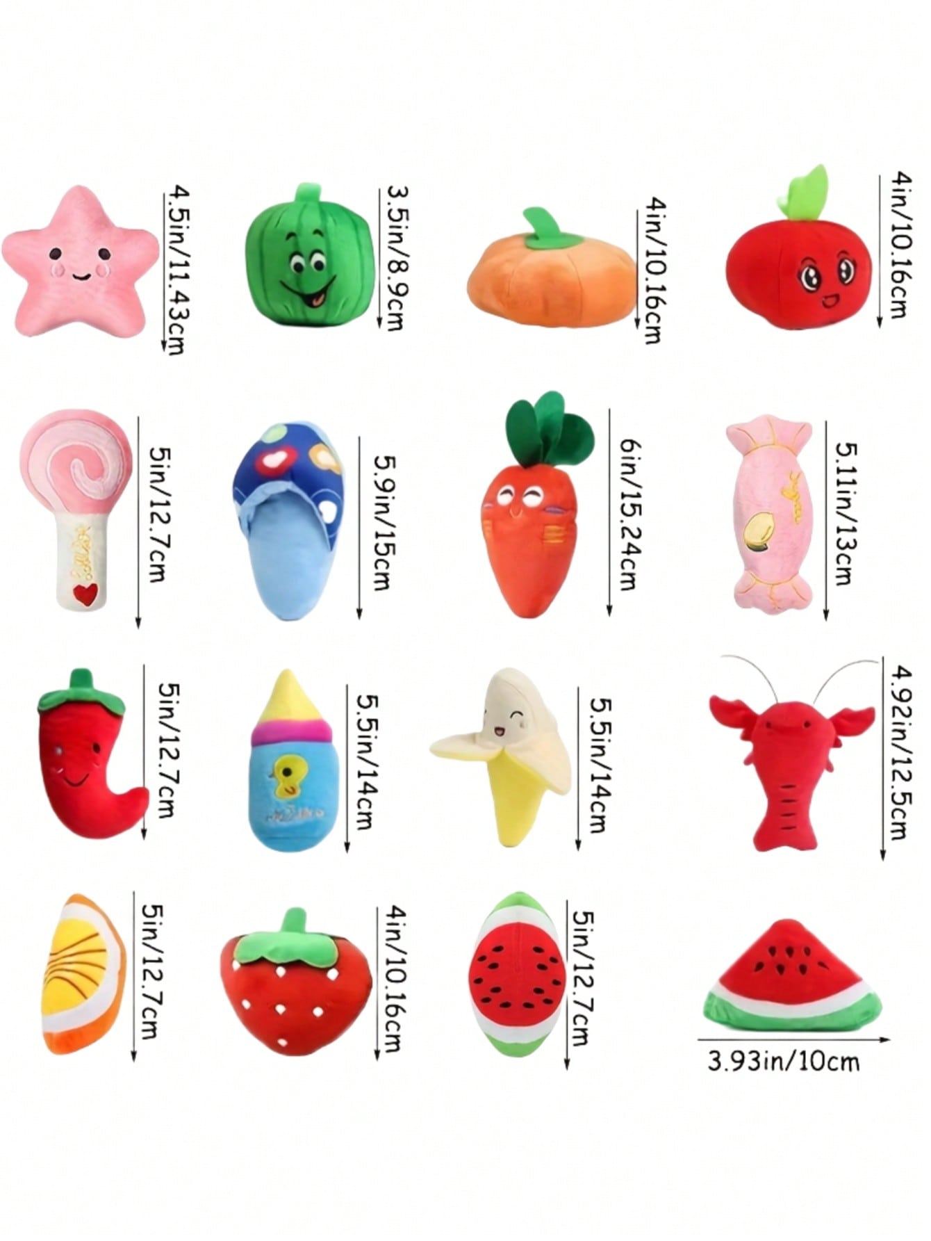 2/5pcs Cartoon Sound Plush Pet Toys, Random Colors And Styles, Suitable For Self-Entertainment, Energy Consumption, Dental Cleaning For Small-Medium Breed Dogs