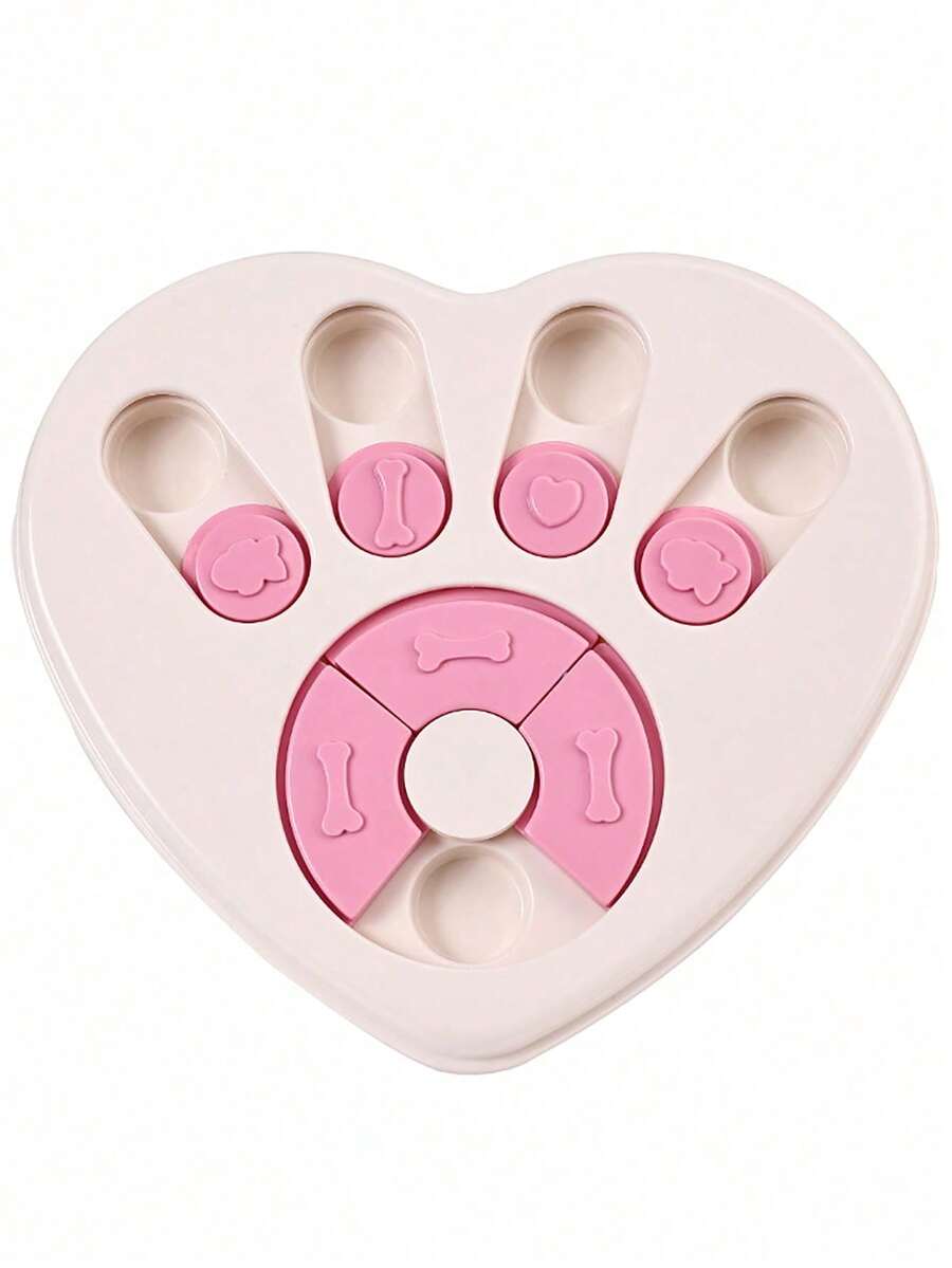 Multicolor PP plastic interactive dog puzzle slow feeder bowl for dogs and cats.