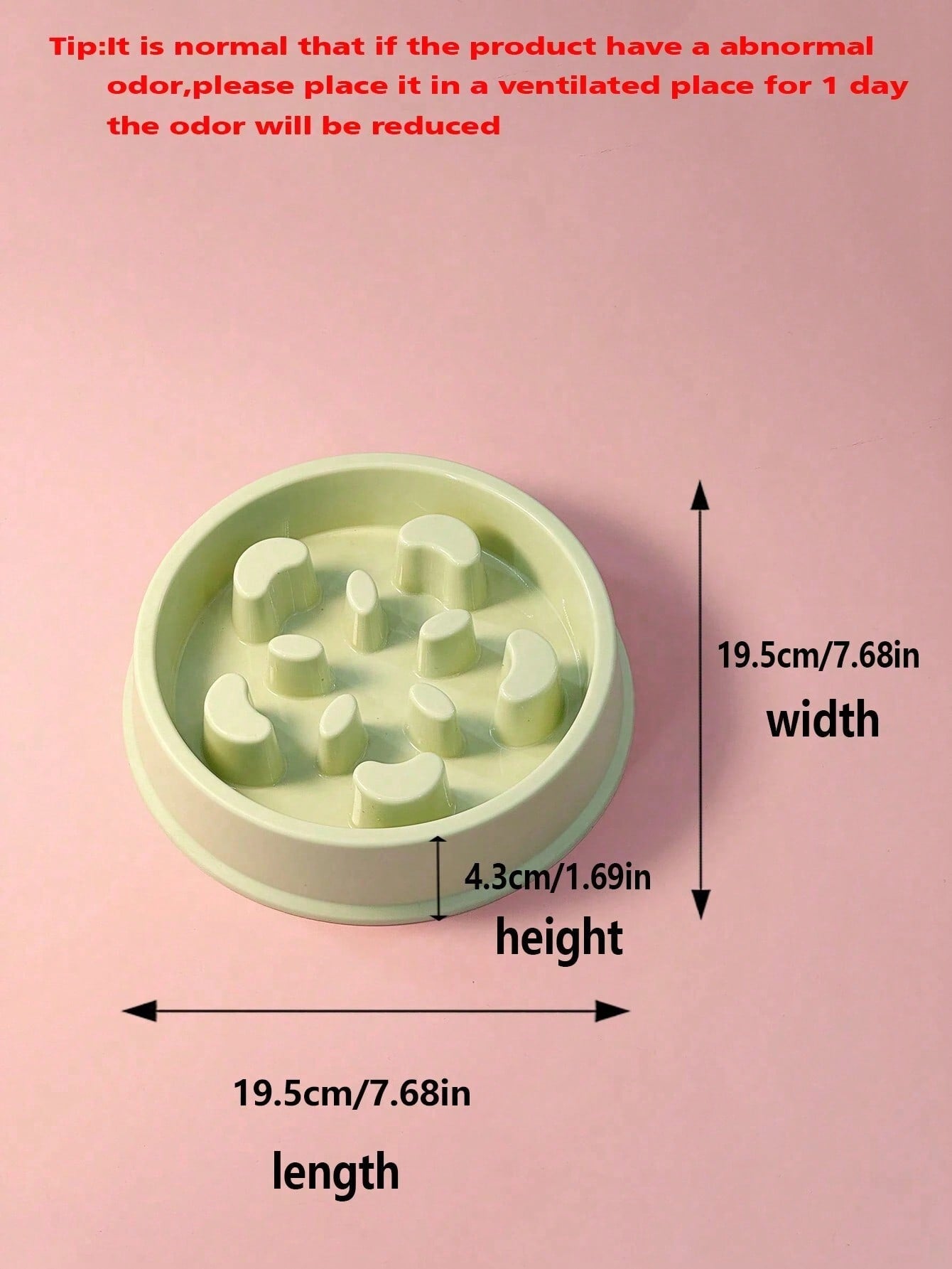 Portable Plastic Slow Feeder Eat Slow Cat Dog Bowl Puppy Kitten Feeding Food Dish Pets Slowly Puzzle Feeders Anti Choke Bowl