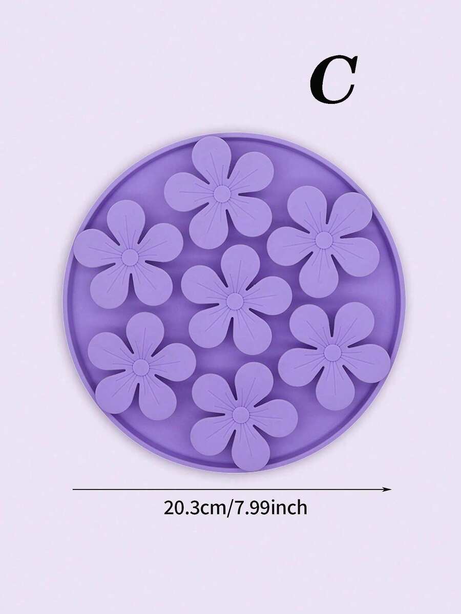 Multicolor silicone pet lick plate with suction cup design and animal plant patterns for dogs and cats