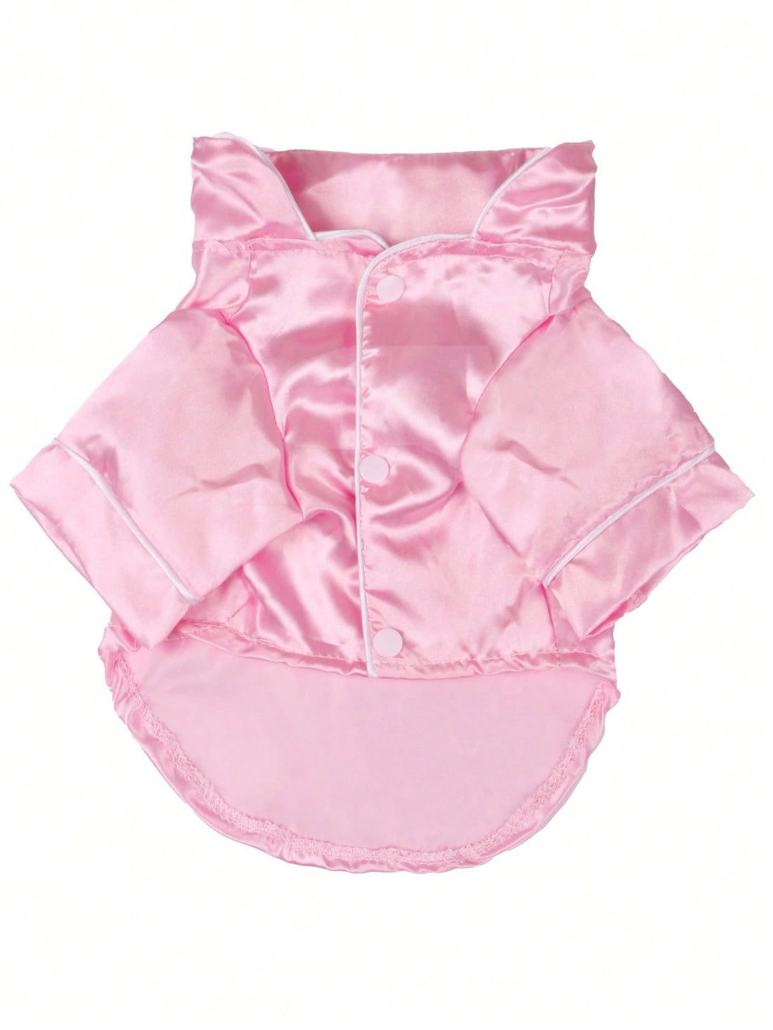 1pc Adorable Pet Clothes, 2-Leg Silk Spring/Autumn Pajamas With Snap-Button Design, For Dogs & Cats Such As Poodle, Bulldog