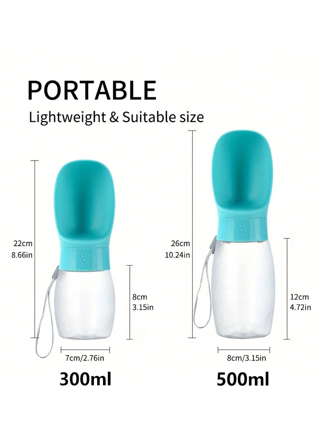 1pc Pet Outdoor Water Cup, Multifunctional Pet Water Feeder, Portable Pet Drinking Water Bottle