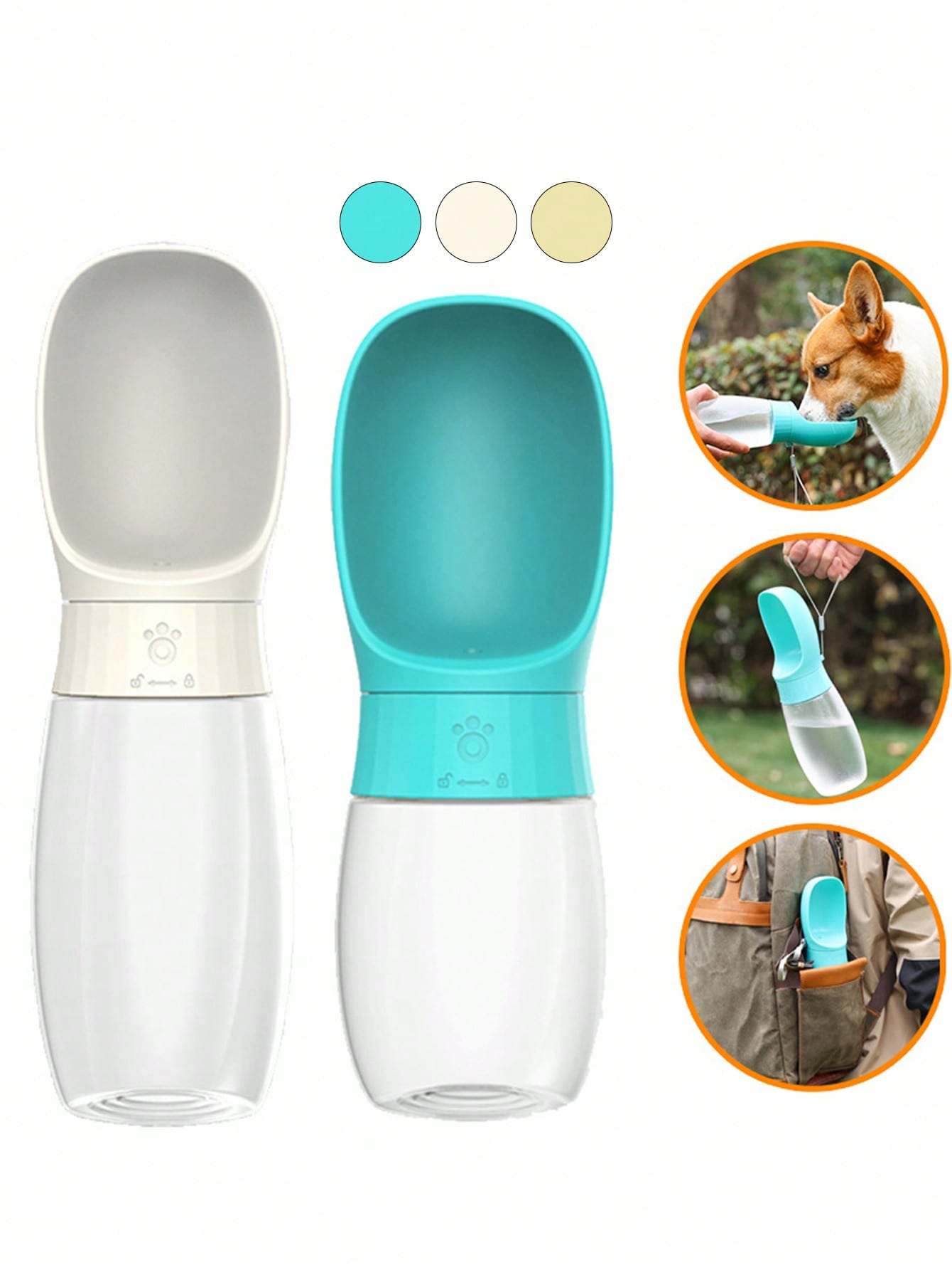 1pc Pet Outdoor Water Cup, Multifunctional Pet Water Feeder, Portable Pet Drinking Water Bottle
