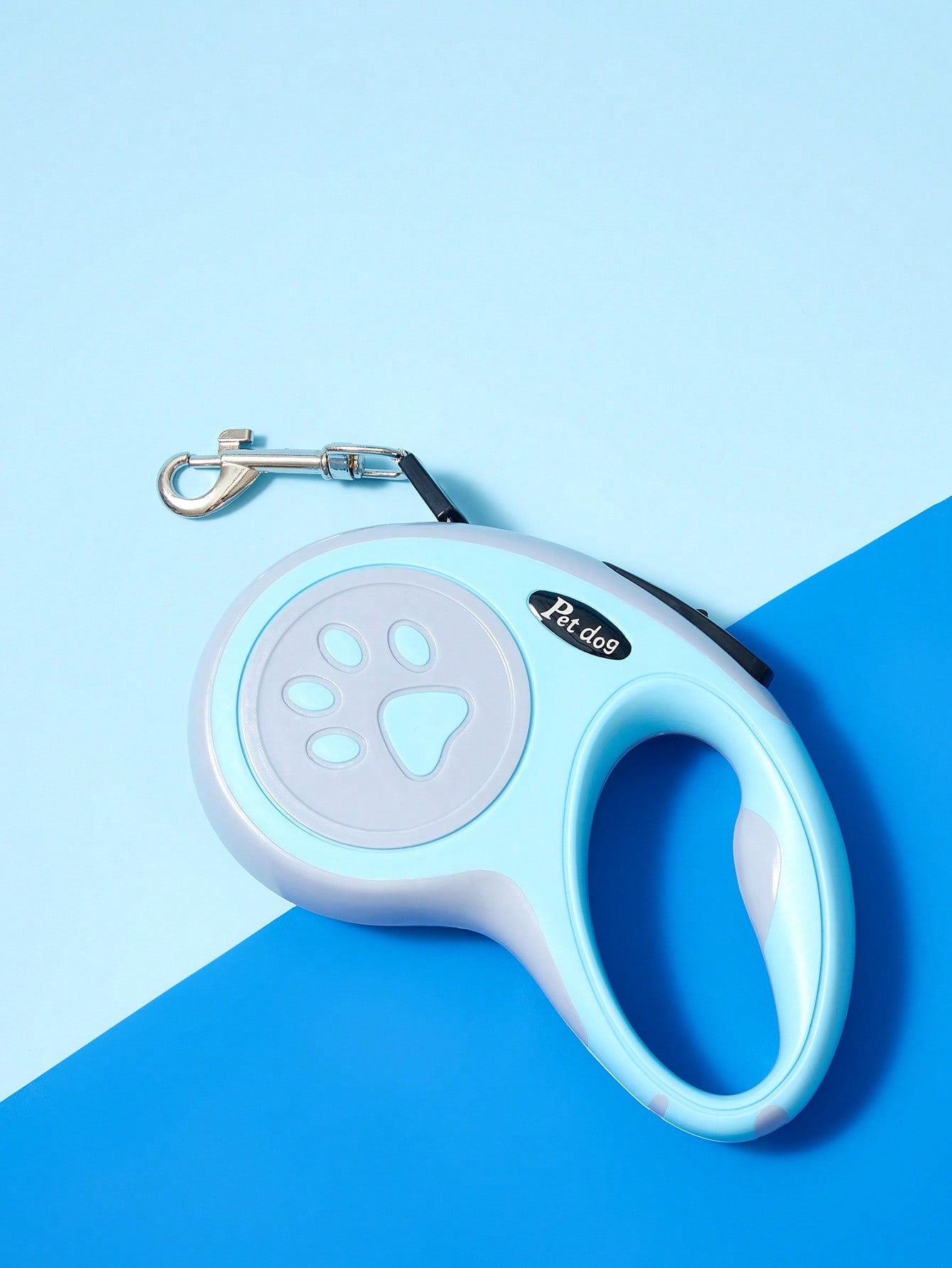 Multicolor retractable dog leash with cartoon and colorblock pattern, ABS body, available in 3m/5m length for small and medium dogs