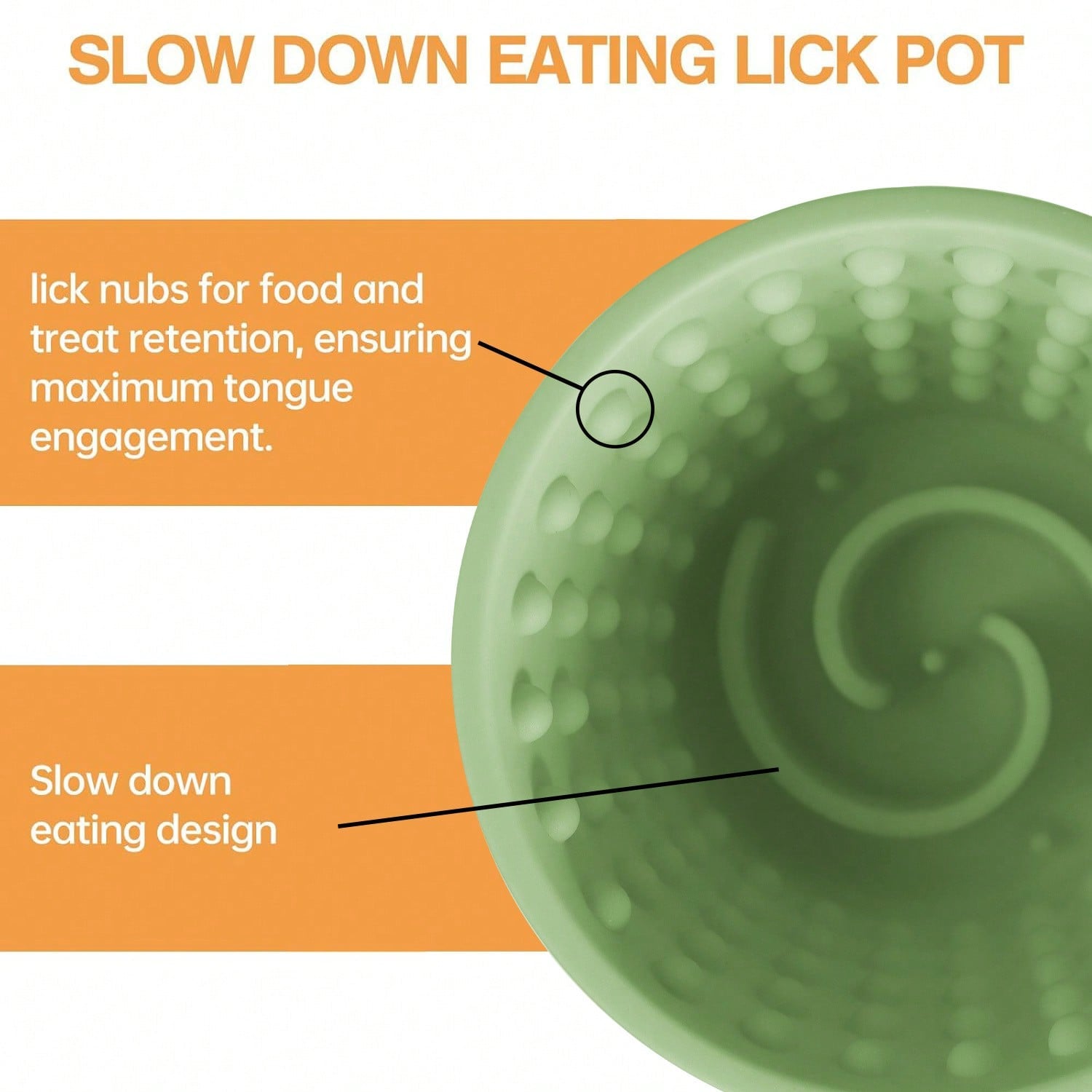 Slow Feeder Dog Bowls, Anxiety Relief Dog Lick Mat Dispenser, Non-Slip And Non-Choke Slow Feeder Dog Bowls, Suitable For Small, Medium And Large Dogs
