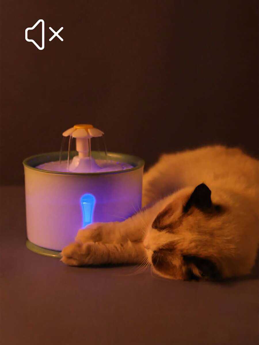 Multicolor automatic USB electric pet water fountain made of ABS for cats and dogs