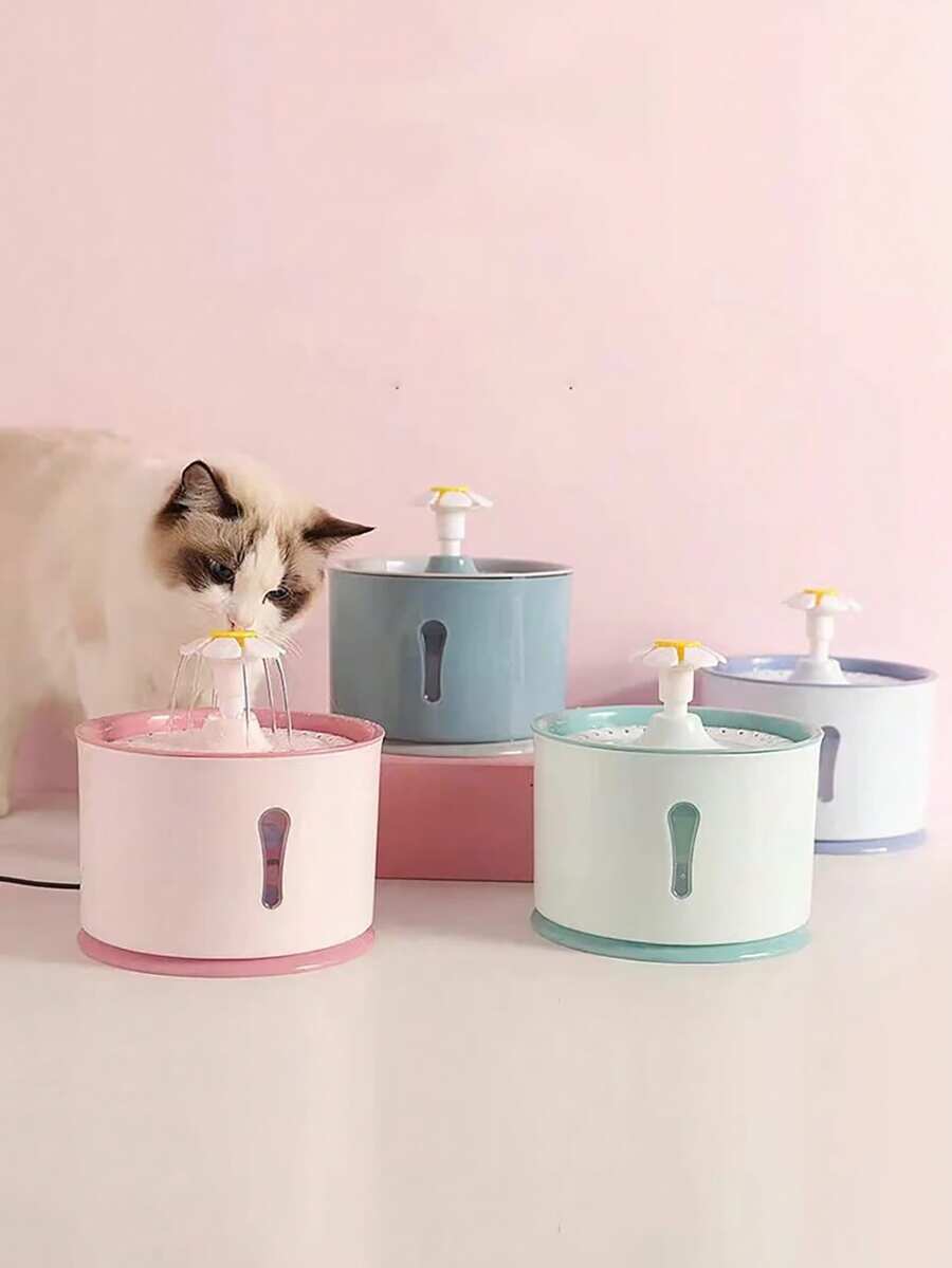 Multicolor automatic USB electric pet water fountain made of ABS for cats and dogs