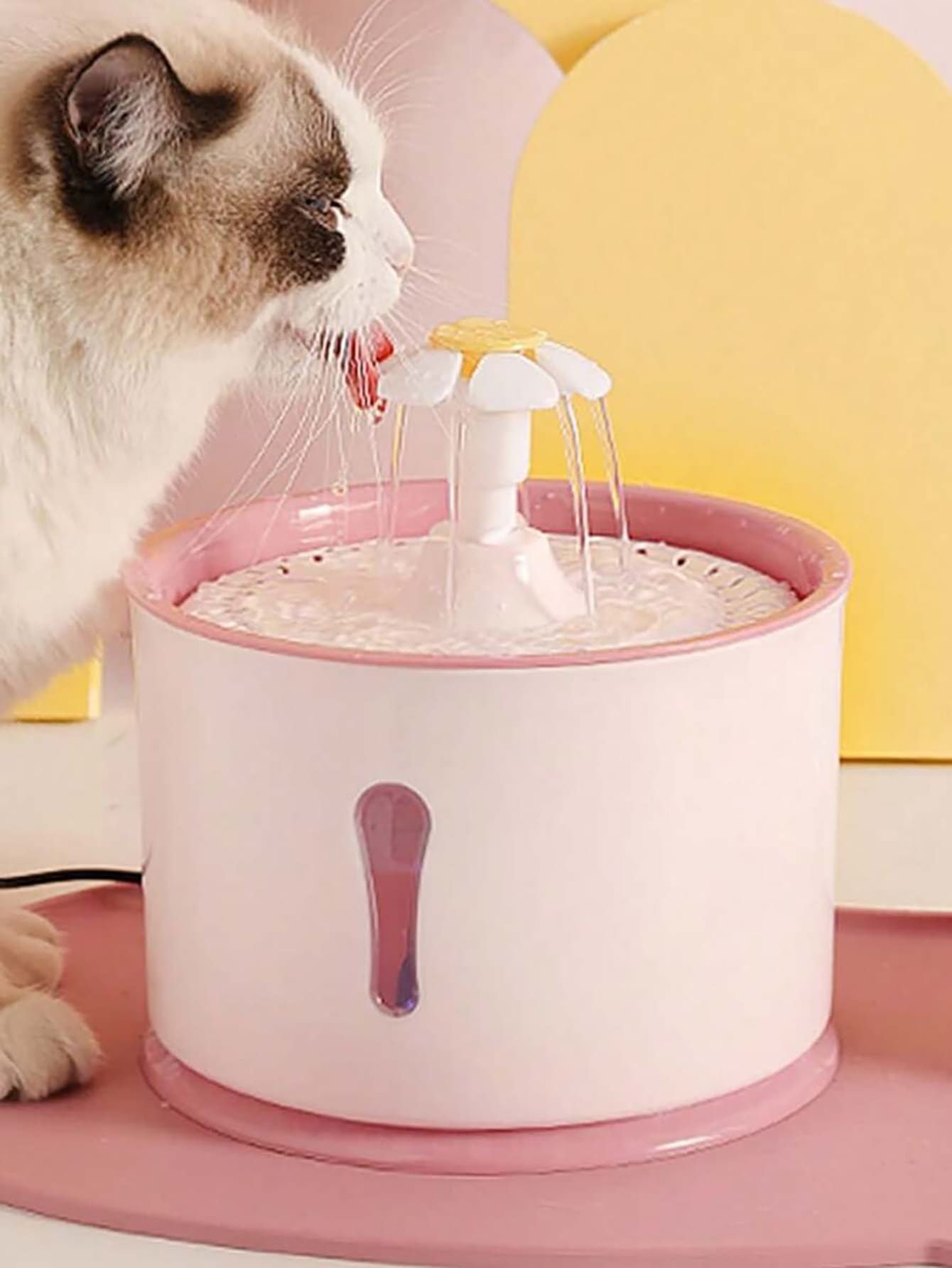 Multicolor automatic USB electric pet water fountain made of ABS for cats and dogs