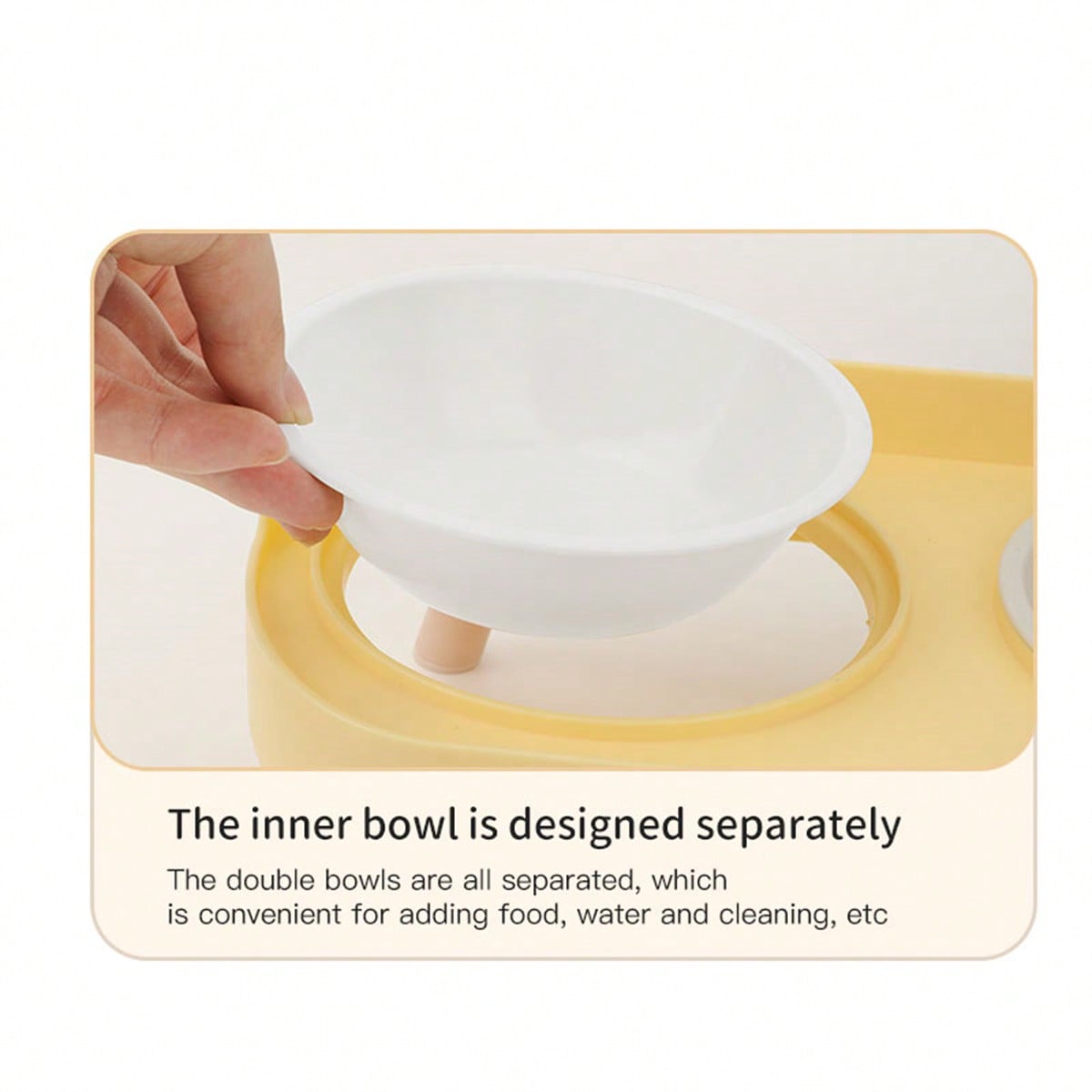New Cat/Dog Elevated Double Bowls, Integrated Food And Water Bowls On High Stand, Available In Plastic/Stainless Steel/Ceramic, Multiple Colors To Choose For Your Beloved Pets