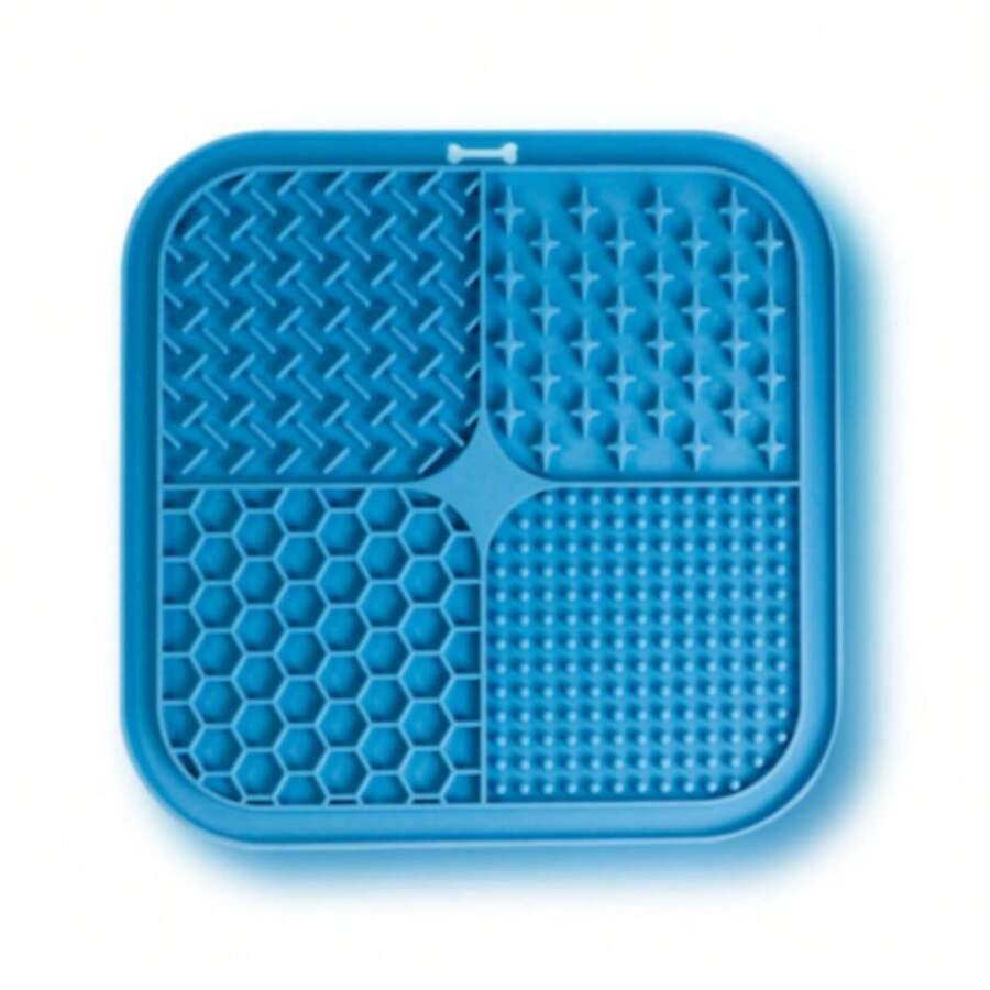 3-pack multicolor silicone lick mats with suction cups for dogs and cats, 7.9 inch slow feeder pet pad