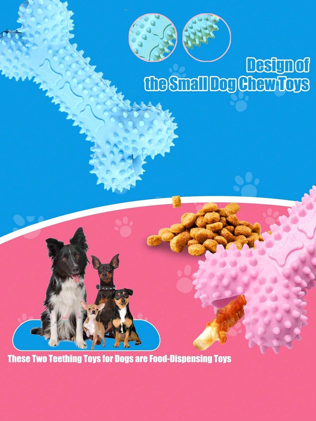 5pcs Luxury Puppy Toys Set, Suitable For Teething Puppies, Includes Cute Squeaky Toys, Balls, And More Rope Toys, Ideal Birthday Gift For Pet Owners, Light Blue, Small Breed