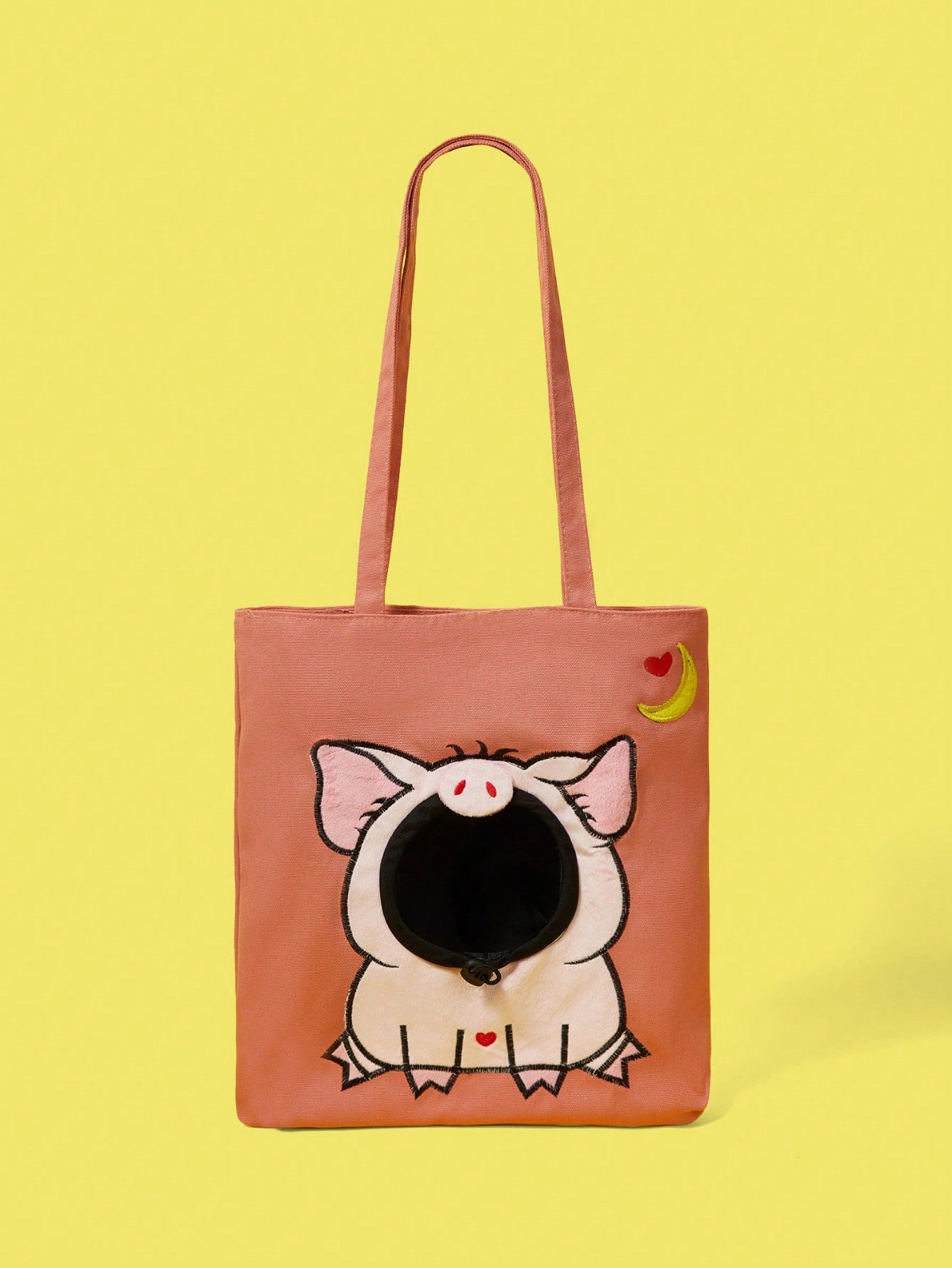 Multicolor cartoon hamburger pet carrier backpack for cats and dogs outdoor activities.