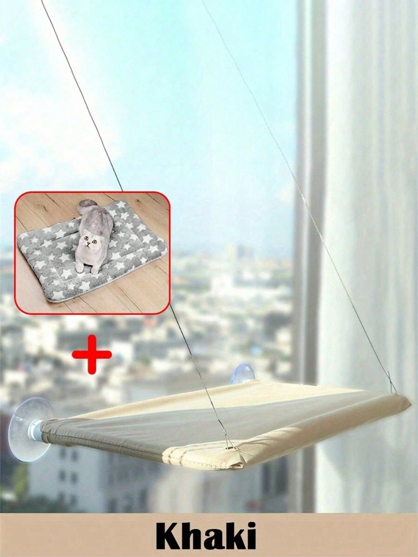 1pc Cat Hammock Hanging Cat Bed Window Pet Bed For Cats Small Dogs Sunny Window Seat Mount With Blanket Bearing 5kg Pet Accessories