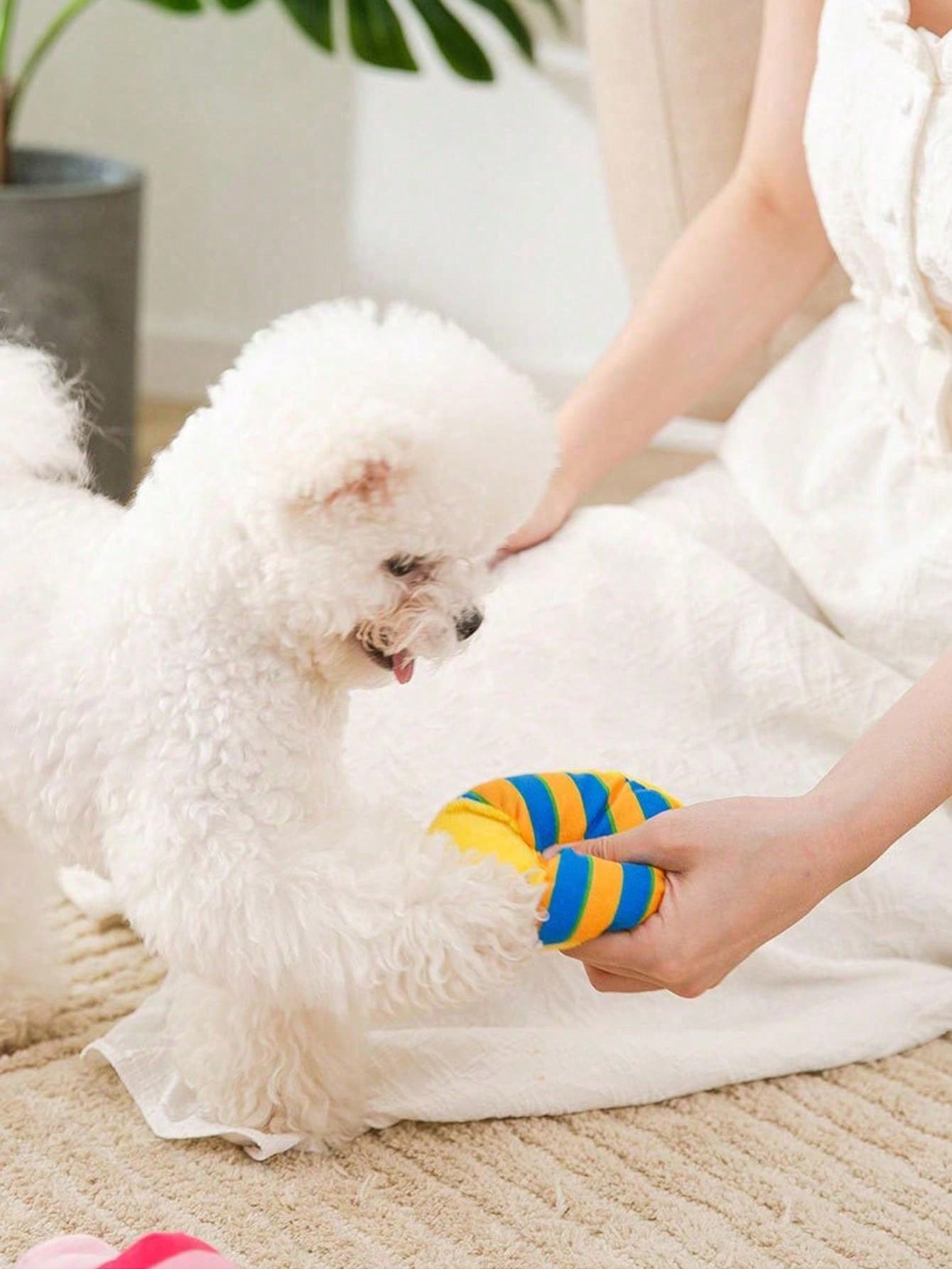 1pc/2pcs/3pcs/4pcs/5pcs/7pcs Pet Chew Toy Set, Dog Toy Set, Teething Toy Set Suitable For Small To Medium Dogs, Durable TPR And Squeaky Chew Toy Series, Interactive Toys, Dog Health Training Toy Kit