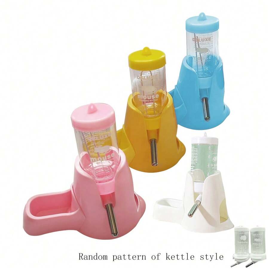 Multicolor hamster water bottle and drinker feeder holder for small animals