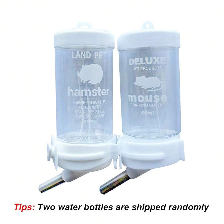 Multicolor hamster water bottle and drinker feeder holder for small animals