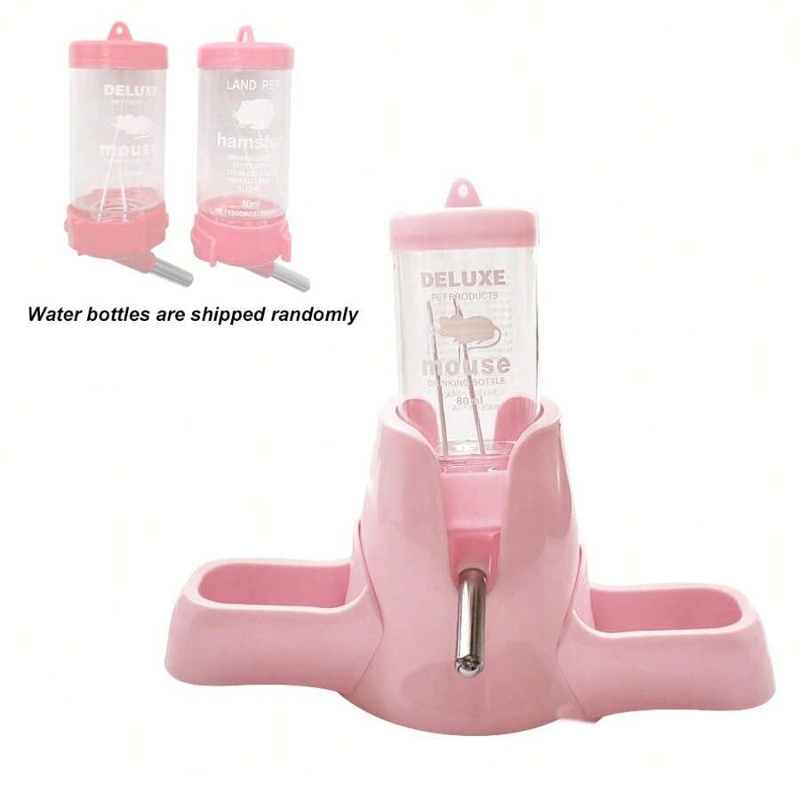 Multicolor hamster water bottle and drinker feeder holder for small animals