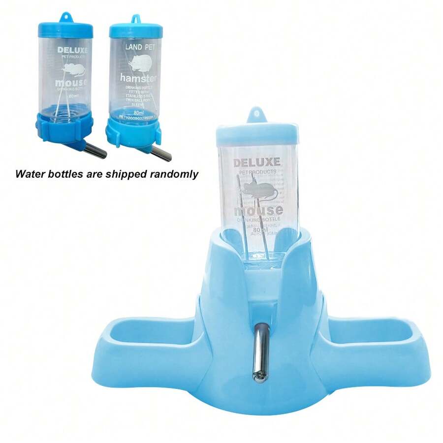 Multicolor hamster water bottle and drinker feeder holder for small animals