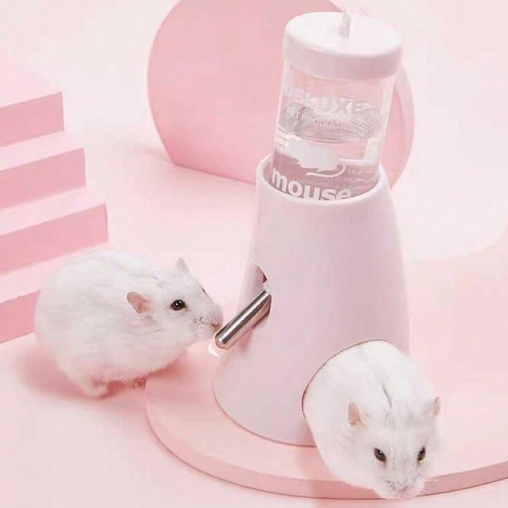 1 Automatic Drinking Machine Hamster Water Bottle With Three-Dimensional Small Animals Water Bottle Hanging Automatic Small Animal Drinking Machine, Hidden Space, Leak-Proof