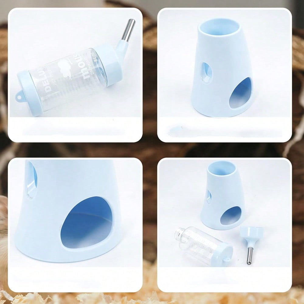 1 Automatic Drinking Machine Hamster Water Bottle With Three-Dimensional Small Animals Water Bottle Hanging Automatic Small Animal Drinking Machine, Hidden Space, Leak-Proof