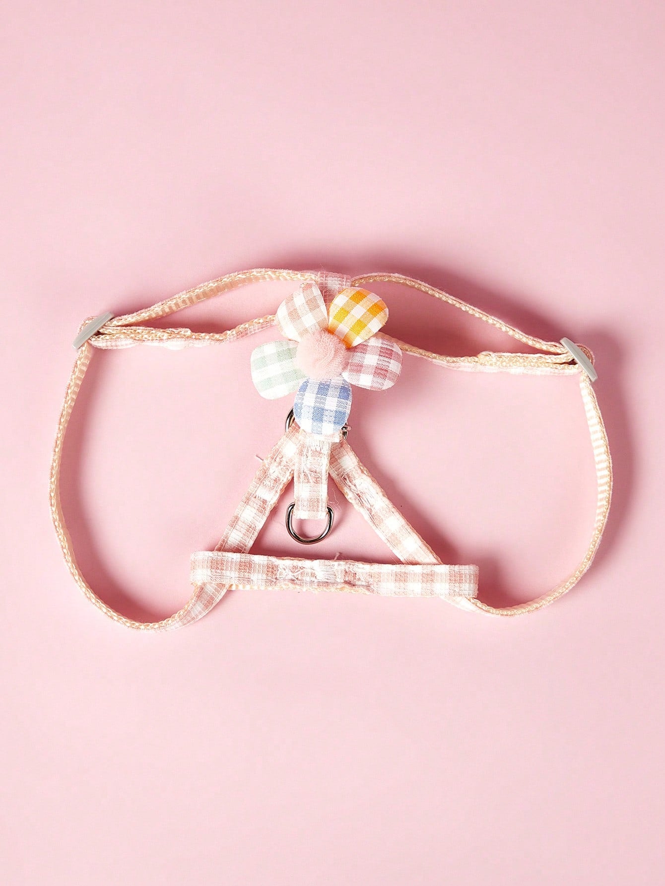 Plain pink polyamide dog leash walking rope for cats and dogs