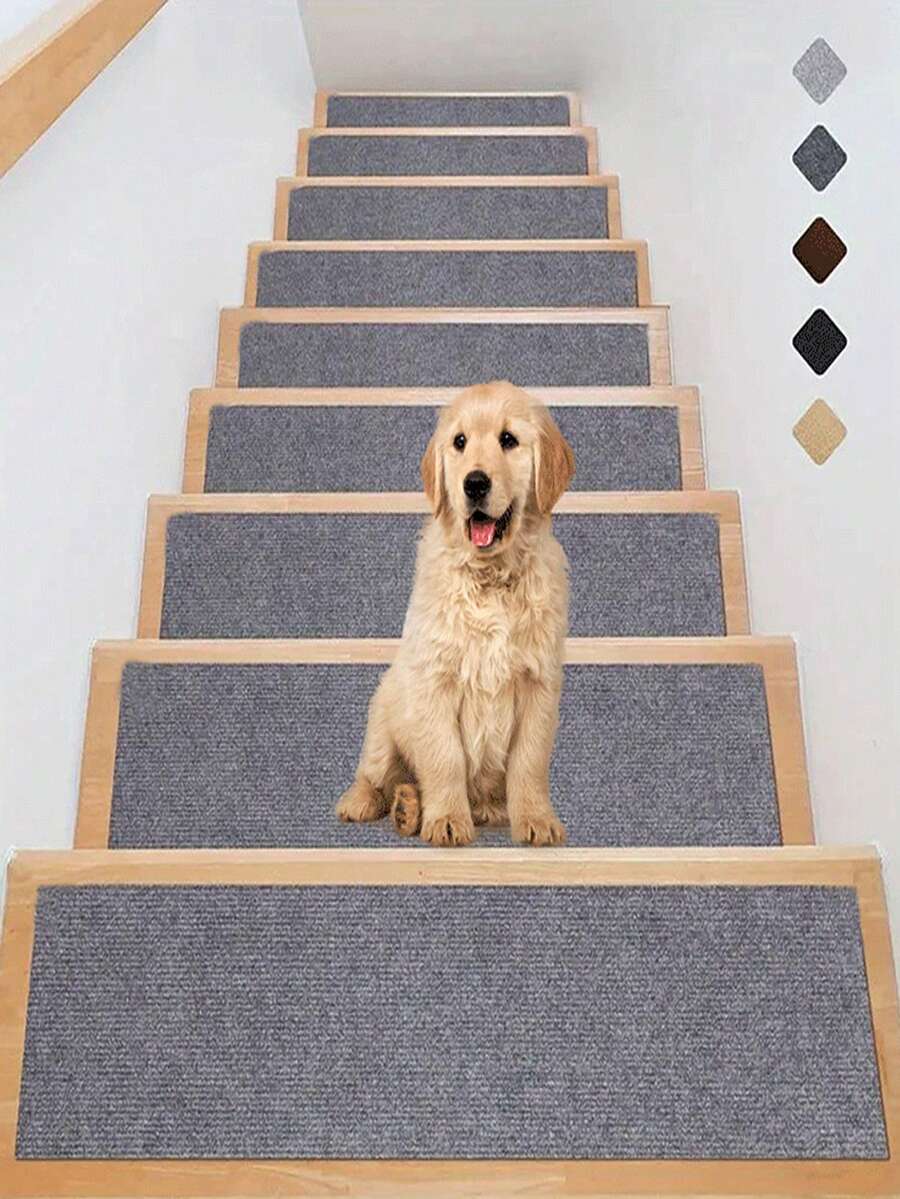 Khaki self-adhesive trimmable cat scratching mat carpet designed as a furniture protector for cats