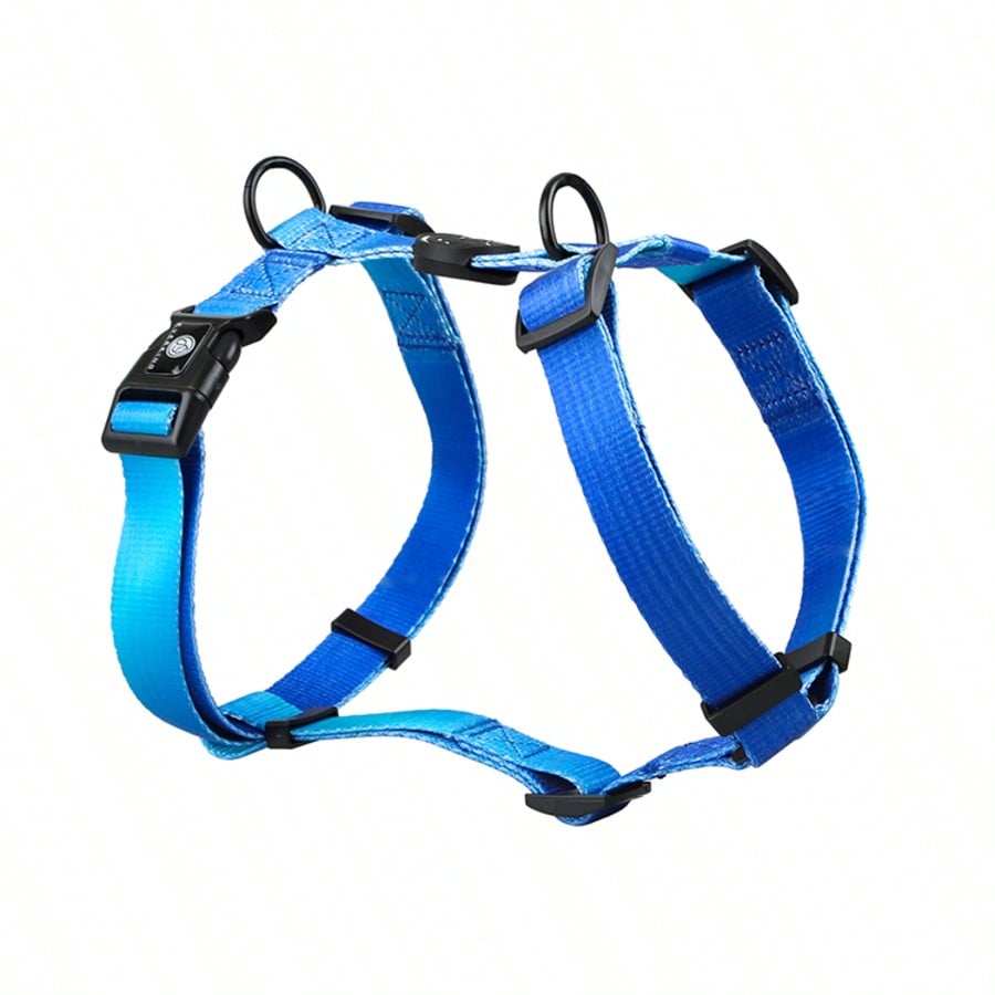 1Pc Gradient Dog Harness Small Medium Large Dog Summer Cute Pink Green Purple Blue Comfortable Adjustable Pet Harness For Small & Medium Dogs Outdoor Walking & Training