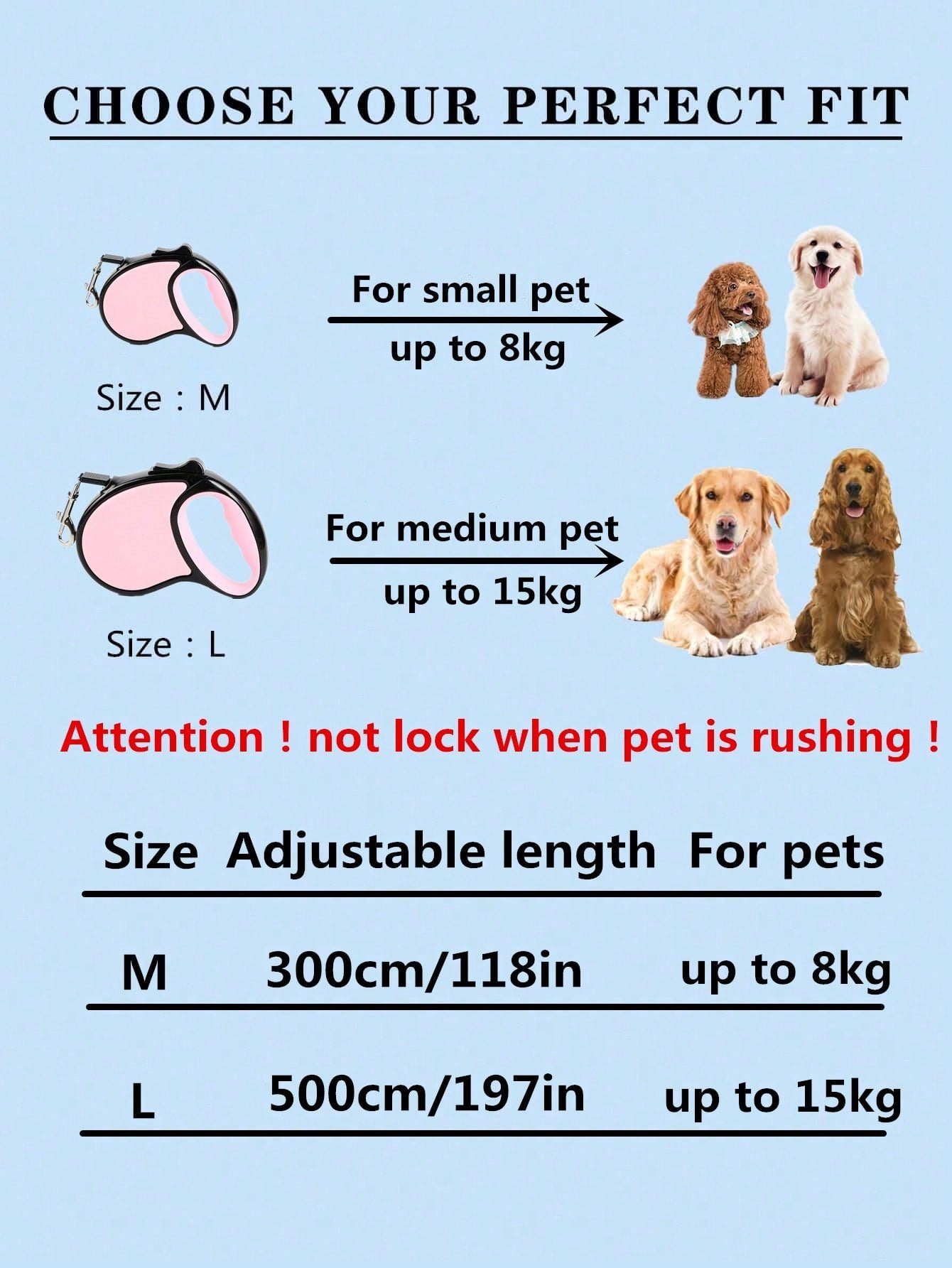 Multicolor automatic retractable pet leash with scratch-resistant ABS matte shell for cats and dogs