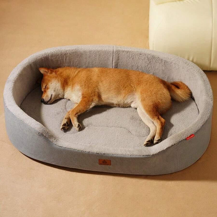 Multicolor half-enclosed waterproof and anti-slip pet bed cushion for dogs and cats