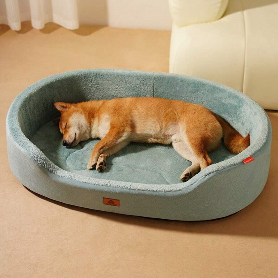 Multicolor half-enclosed waterproof and anti-slip pet bed cushion for dogs and cats