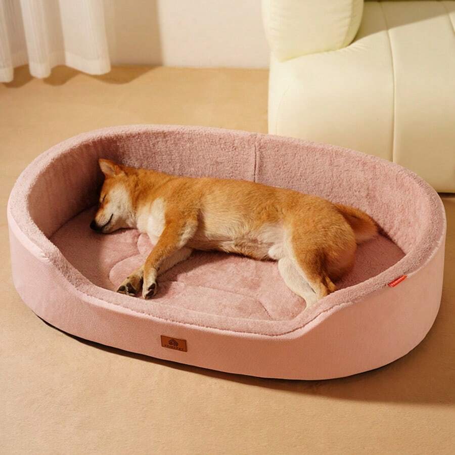 Multicolor half-enclosed waterproof and anti-slip pet bed cushion for dogs and cats
