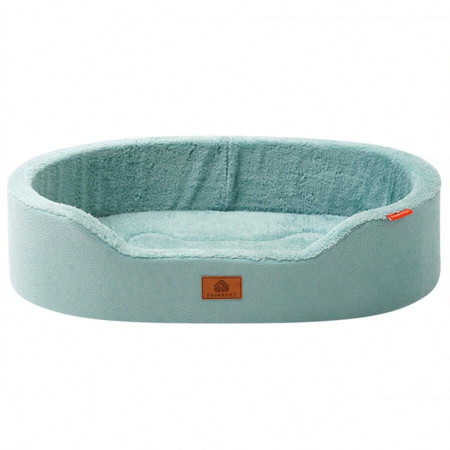 Multicolor half-enclosed waterproof and anti-slip pet bed cushion for dogs and cats