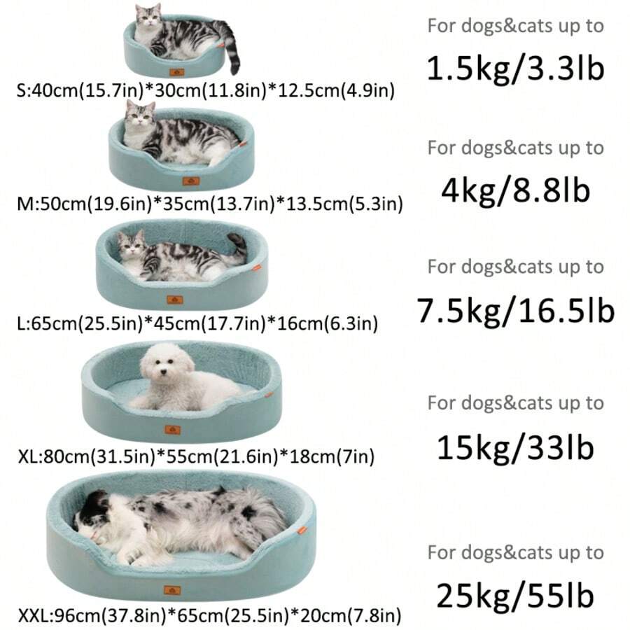 Multicolor half-enclosed waterproof and anti-slip pet bed cushion for dogs and cats
