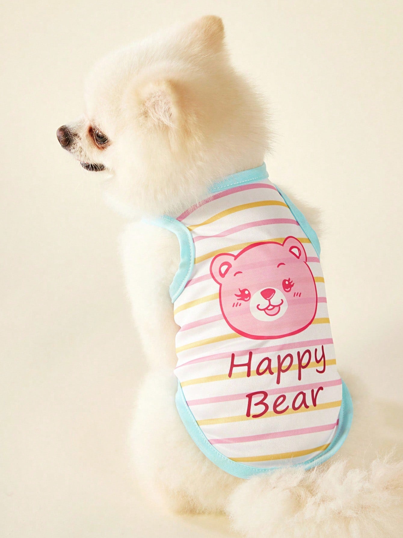 2pc Pet Cat Dog Universal Pink Daisy Cute Print Casual Comfortable Breathable Dog Vest