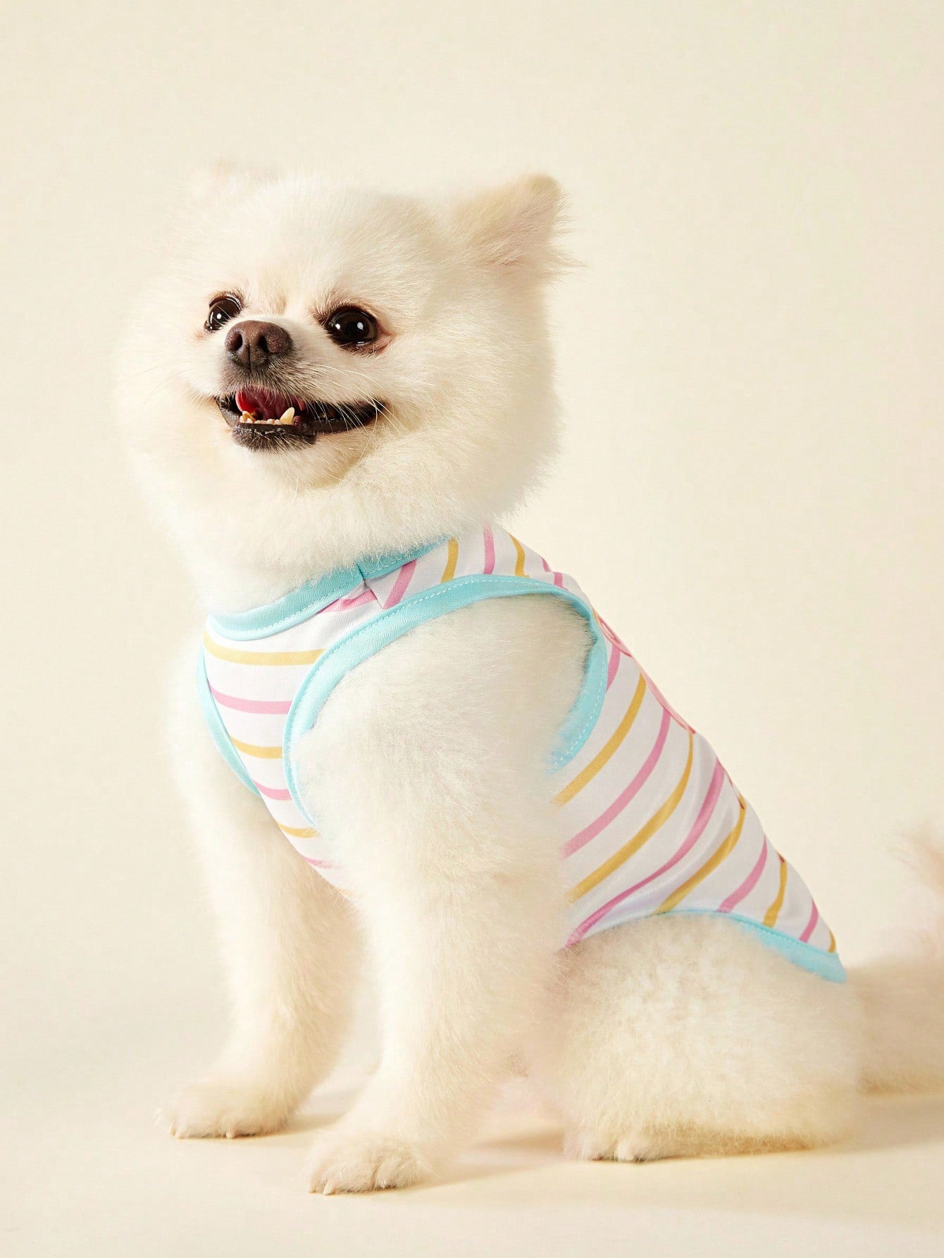 2pc Pet Cat Dog Universal Pink Daisy Cute Print Casual Comfortable Breathable Dog Vest