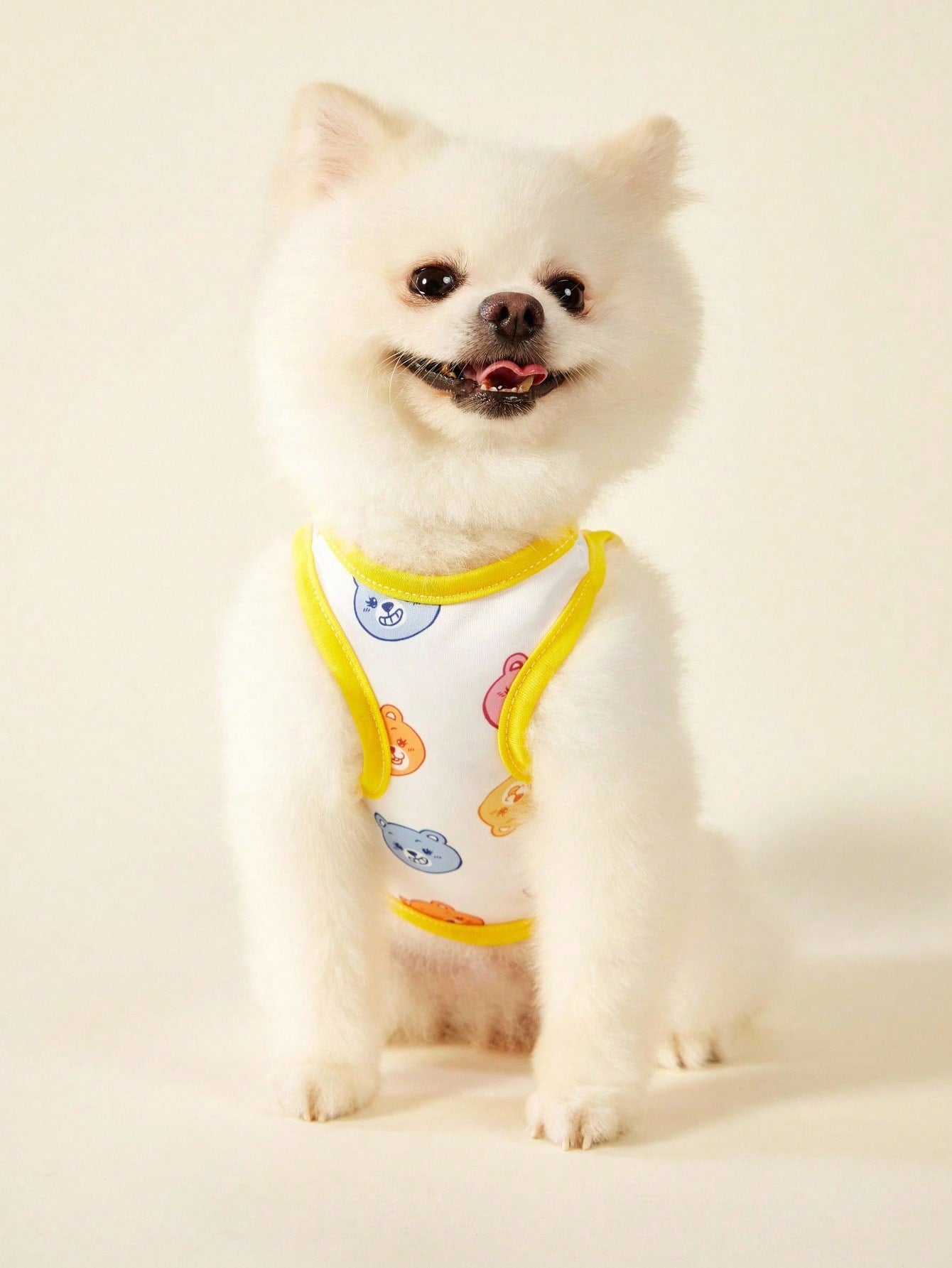 2pc Pet Cat Dog Universal Pink Daisy Cute Print Casual Comfortable Breathable Dog Vest