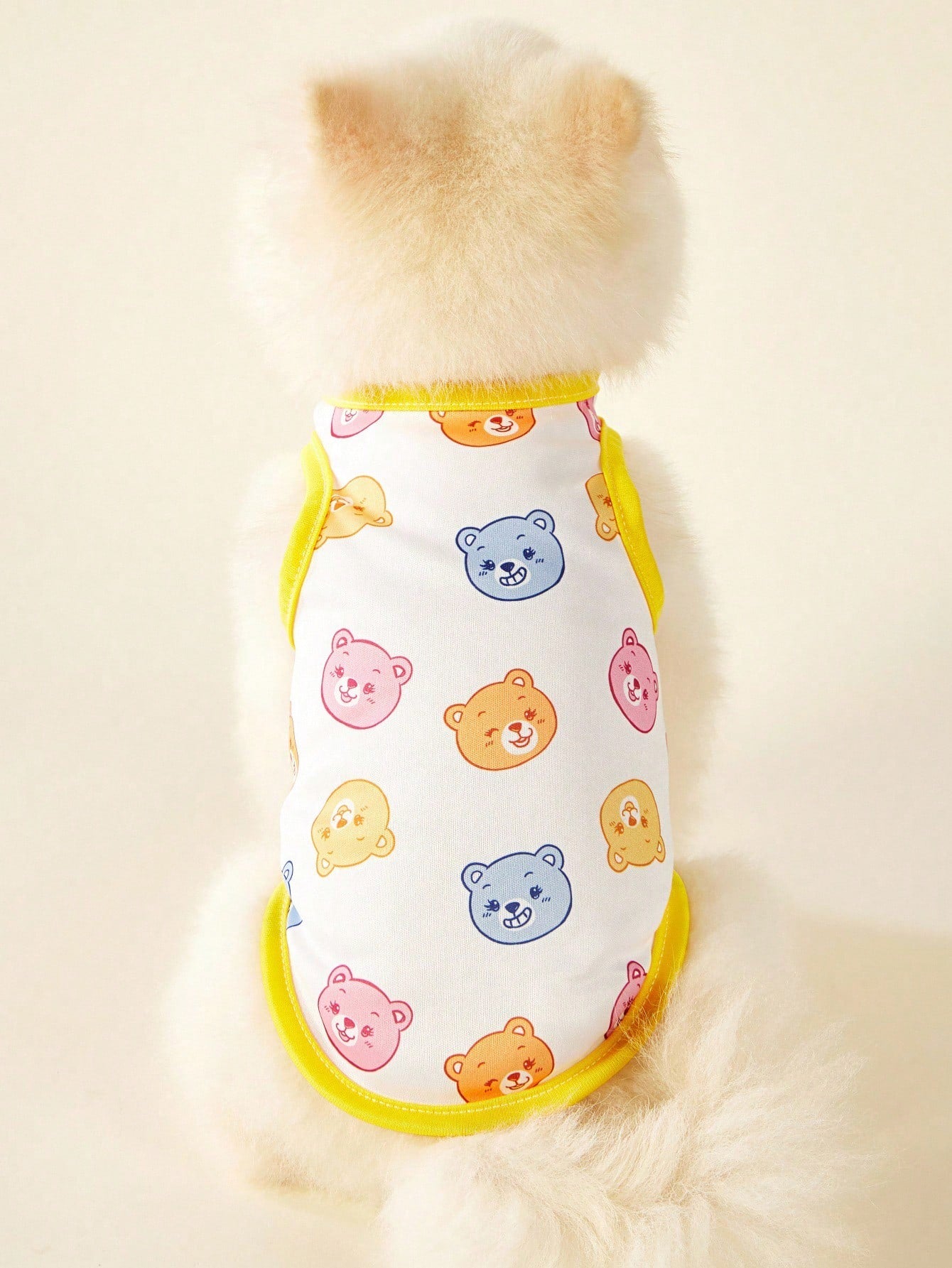 2pc Pet Cat Dog Universal Pink Daisy Cute Print Casual Comfortable Breathable Dog Vest