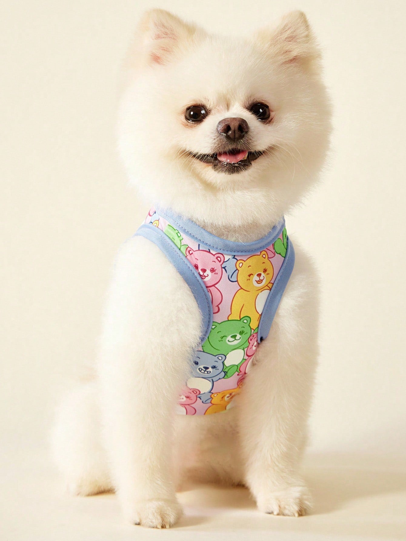 2pc Pet Cat Dog Universal Pink Daisy Cute Print Casual Comfortable Breathable Dog Vest