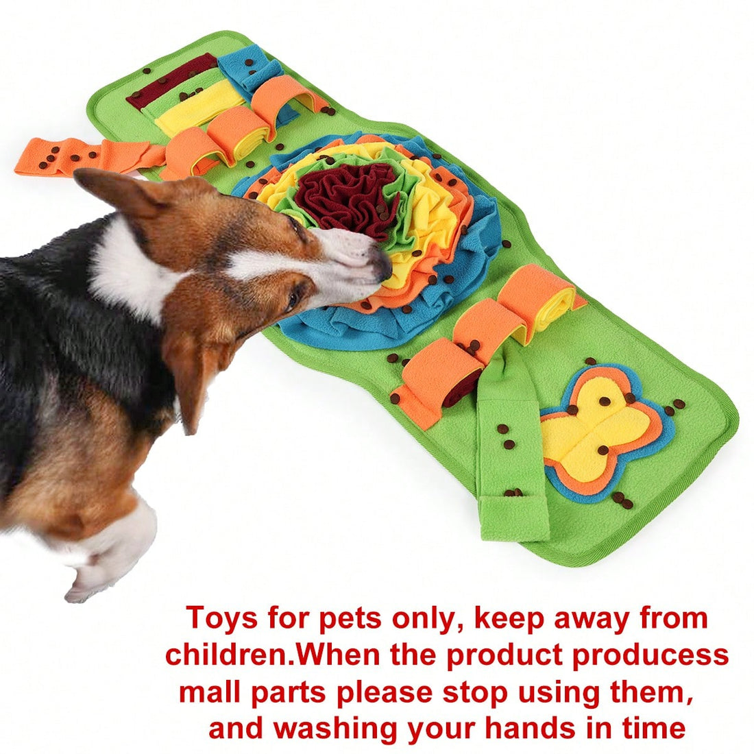 Scent Hound Paradise Dog Scavenger Hunt Watch-Shaped Sniffing Mat Puzzle Game, Interactive Training, Chew Toy, Suitable For All Seasons