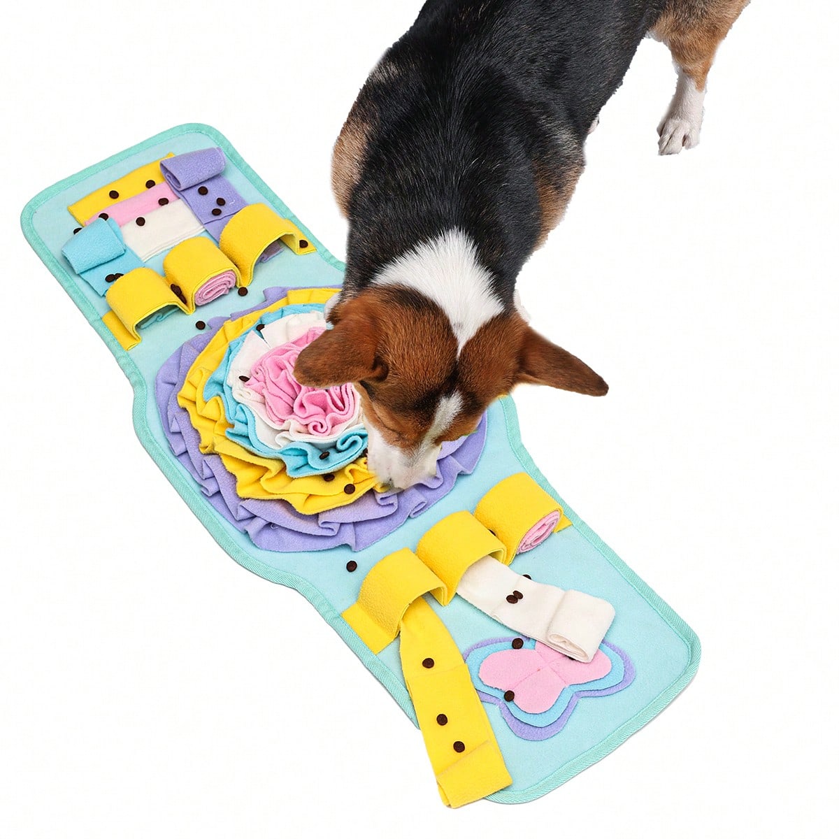 Scent Hound Paradise Dog Scavenger Hunt Watch-Shaped Sniffing Mat Puzzle Game, Interactive Training, Chew Toy, Suitable For All Seasons