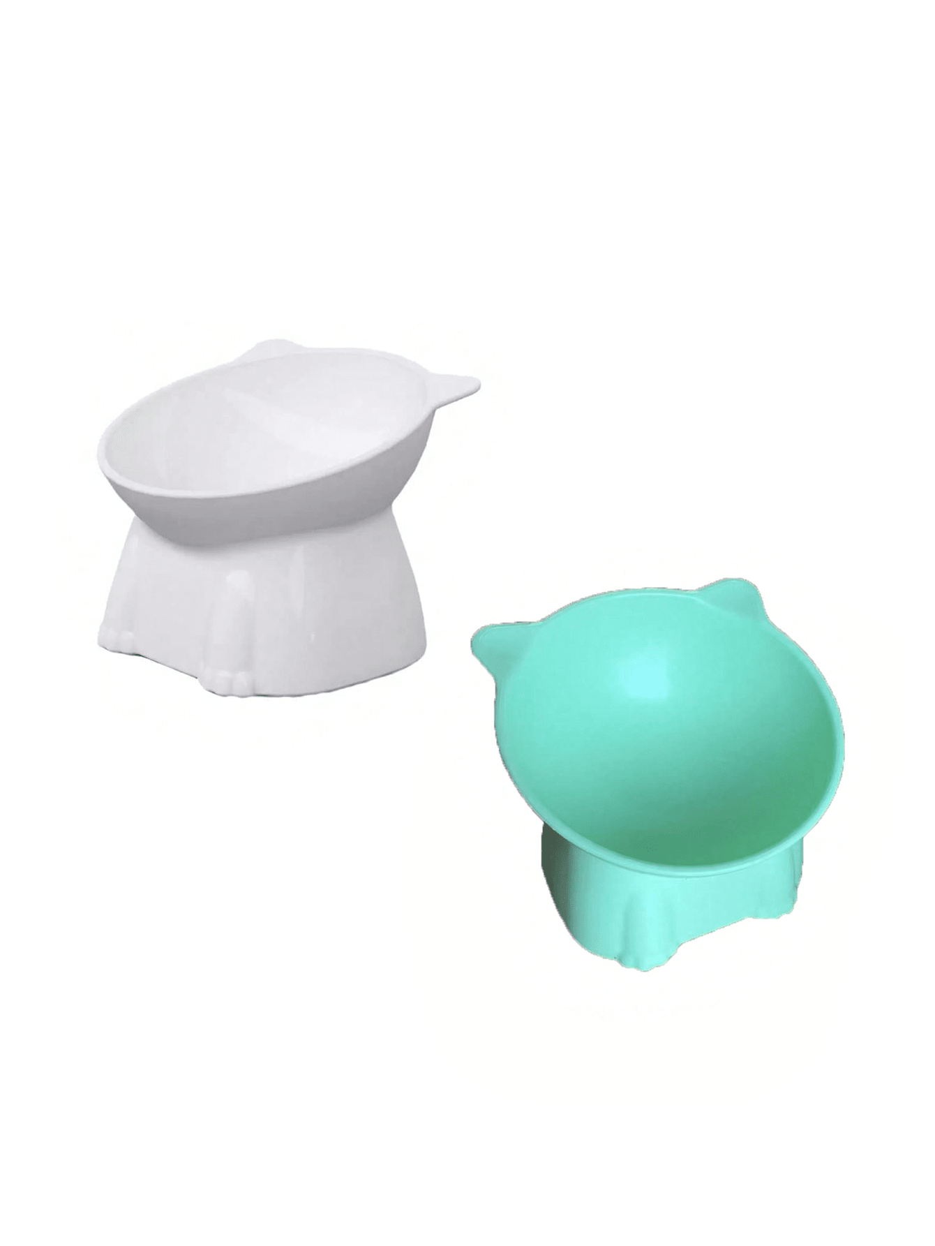 1 Cat Bowl, Anti Vomiting 15 Degree High Foot Tilted Pet Tray, Pet Neck Protection, Feeding Bowl, Drinking Bowl, Stable Base, Not Easy To Overturn, Cat Bowl Set, Suitable For Cats And Dogs, Can Be Washed In The Dishwasher, Pet Supplies